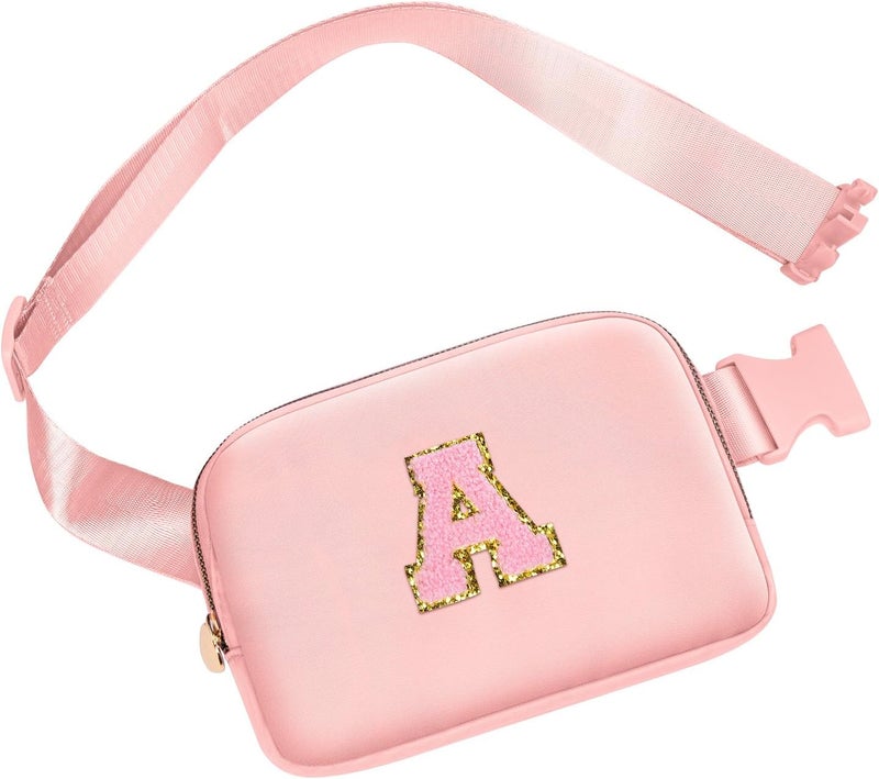 YQE Gifts for Girls 3 4 5 6 7 8 9 10 11 12 13 Year Old, Teens Kids Daughter Sister Gifts for Her, Crossbody Bags Fanny Pack Belt Bag for Girls Teen Cute Stuff Trendy (Pink, A) - Image 1
